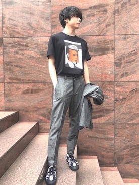 「bach（バッハ）のアイテム」を使った、agnes b.KyotoIsetanさん（メンズ・178cm）の夏コーディネート