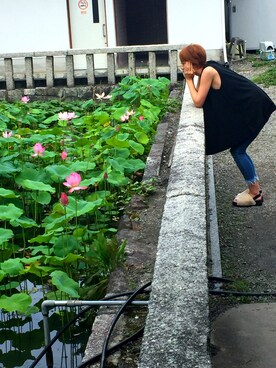 「CLEARIMPRESSION （クリアインプレッション）のアイテム（パンツ）」を使った、あっこさん（レディース・170cm）の夏コーディネート