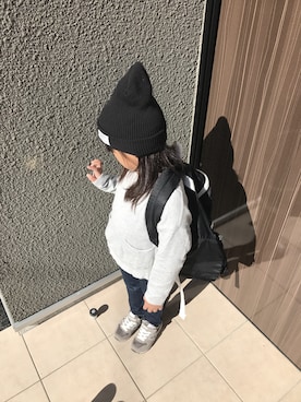 「NEW BALANCE（ニューバランス）の◆new balance KV996（スニーカー）」を使った、CLOVER☆さん（キッズ・110cm）の秋コーディネート