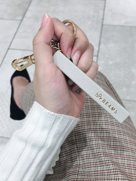 「BEAMS（ビームス）のアイテム（キーケース/キーアクセサリー）」を使った、fukaさん（レディース・156cm）の冬コーディネート