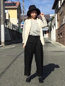「YARRA（ヤラ）のアイテム」を使った、B2-FUKUYAさん（レディース・162cm）の春コーディネート