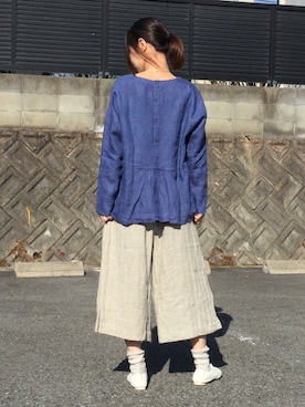 「YARRA（ヤラ）のアイテム」を使った、B2-FUKUYAさん（レディース・162cm）の春コーディネート