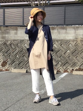 「YARRA（ヤラ）のアイテム」を使った、B2-FUKUYAさん（レディース・162cm）の春コーディネート