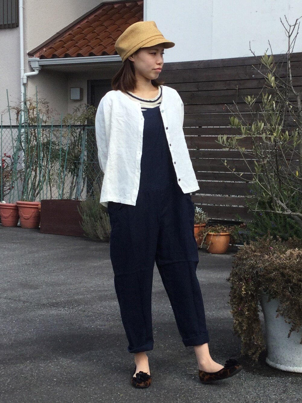 YARRA ノーカラー ジャケット グレー 美品 YARRA ヤラ ポケット付き