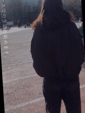 「盐系风格」｜「アイテム（ジャケット/アウター）」を使った、by别皱眉さん（レディース・163cm）の冬コーディネート