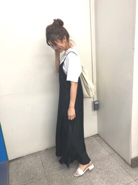 「Rodeo Crowns（ロデオクラウンズ）のアイテム（ワンピース/ドレス）」を使った、mami.さん（レディース・153cm）の秋コーディネート
