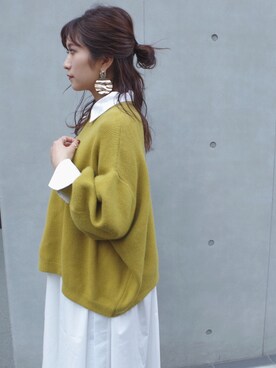 「新作」｜「アイテム（シャツワンピース）」を使った、mami.さん（レディース・153cm）の秋コーディネート