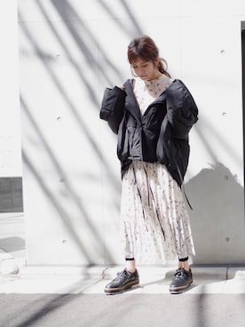 「ECLIN（エクラン）のアイテム」を使った、mami.さん（レディース・153cm）の秋コーディネート