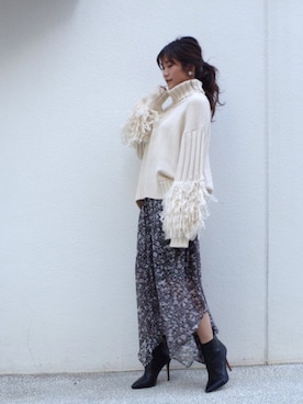 「ECLIN（エクラン）のアイテム」を使った、mami.さん（レディース・153cm）の秋コーディネート