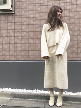 「ECLIN（エクラン）のアイテム」を使った、mami.さん（レディース・153cm）の冬コーディネート