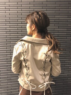 「ECLIN（エクラン）のアイテム」を使った、mami.さん（レディース・153cm）の冬コーディネート