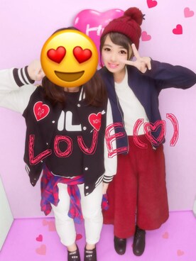「プリクラ」｜「アイテム（その他）」を使った、mayuさん（レディース・153cm）の冬コーディネート