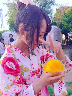 「夏祭りデート」｜mayuさん（レディース・153cm）の夏コーディネート