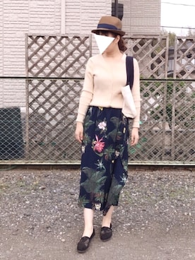 「osharewalker（オシャレウォーカー）のアイテム（帽子）」を使った、akkiさん（レディース・163cm）の春コーディネート