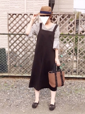 「osharewalker（オシャレウォーカー）のアイテム（帽子）」を使った、akkiさん（レディース・163cm）の春コーディネート