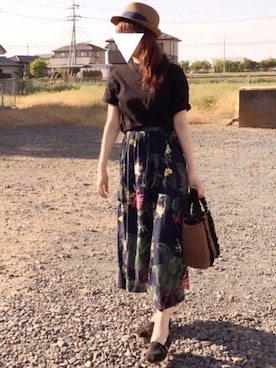 「osharewalker（オシャレウォーカー）のアイテム（帽子）」を使った、akkiさん（レディース・163cm）の春コーディネート