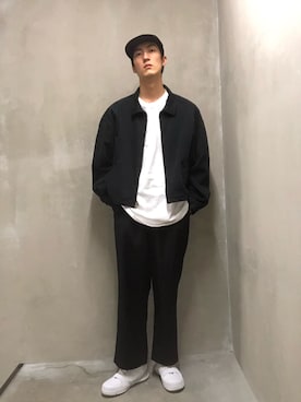 「GAP（ギャップ）のアイテム（その他アウター）」を使った、竹田 脩杜さん（メンズ・187cm）の夏コーディネート