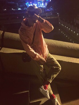 「g（ジー）のアイテム」を使った、akasmalldeepさん（メンズ・177cm）の夏コーディネート