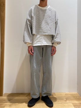 「ペールトーン」｜「アイテム（スリッポン）」を使った、kaitoさん（メンズ・172cm）の冬コーディネート
