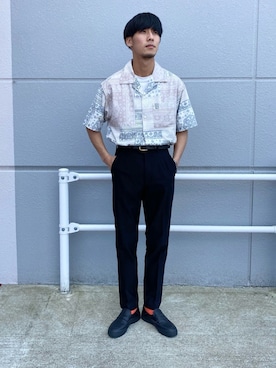 「DISCOAT（ディスコート）のアイテム（その他シューズ）」を使った、kaitoさん（メンズ・172cm）の春コーディネート