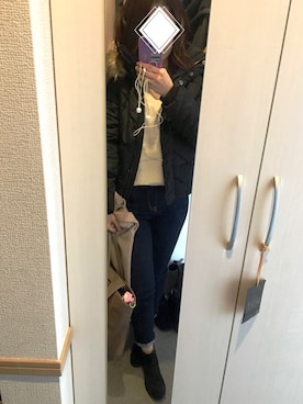 momoさん（レディース・155cm）の冬コーディネート