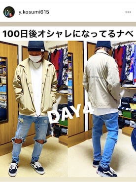 「アイテム（ブルゾン）」を使った、こすみさん（メンズ・168cm・30代）の春コーディネート