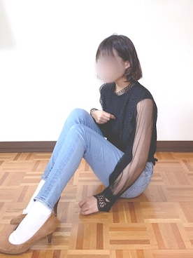 「archives e'pice（アルシーヴエピス）のアイテム」を使った、Asu☺︎✻さん（レディース・151cm）の春コーディネート