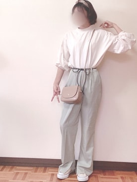 「ラブアンドピース2020」｜「アイテム（財布/小物）」を使った、Asu☺︎✻さん（レディース・152cm）の秋コーディネート