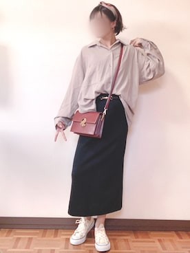 「ラブアンドピース2020」｜「アイテム（財布/小物）」を使った、Asu☺︎✻さん（レディース・152cm）の秋コーディネート