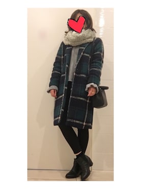 「WOWSTYLE（WOWSTYLE）のアイテム」を使った、__y_u_u__さん（レディース・161cm）の冬コーディネート