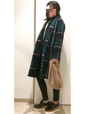 「WOWSTYLE（WOWSTYLE）のアイテム」を使った、__y_u_u__さん（レディース・161cm）の冬コーディネート