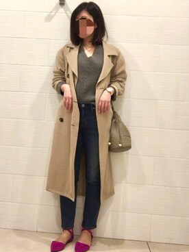 __y_u_u__さん（レディース・161cm）の冬コーディネート