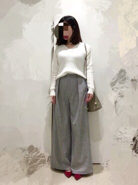 「UNRELISH（アンレリッシュ）のアイテム」を使った、__y_u_u__さん（レディース・161cm）の春コーディネート
