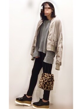 「chuu（チュー）のCHUU -5kgシンプルデニムスキニーパンツ vol.41（デニムパンツ）」を使った、__y_u_u__さん（レディース・161cm）の秋コーディネート