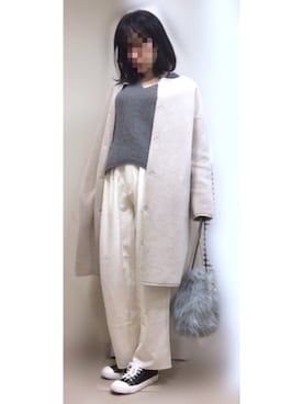 __y_u_u__さん（レディース・161cm）の冬コーディネート