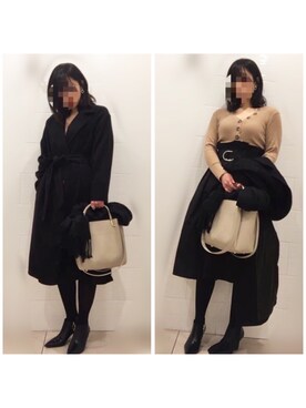 __y_u_u__さん（レディース・161cm）の冬コーディネート