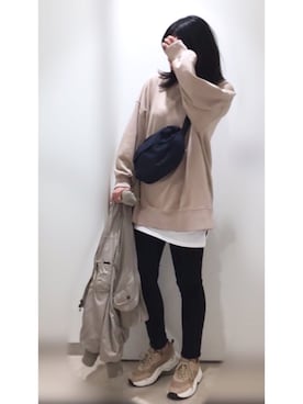 「chuu（チュー）のCHUU -5kgシンプルデニムスキニーパンツ vol.41（デニムパンツ）」を使った、__y_u_u__さん（レディース・161cm）の春コーディネート
