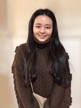 「アイテム（その他トップス、ブラウン系）」を使った、akariさん（レディース・155cm）の秋コーディネート