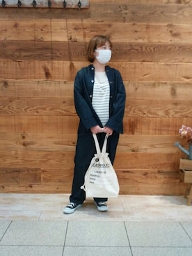 「PUAL CE CIN（ピュアルセシン）のアイテム（その他アウター）」を使った、tomoさん（レディース・152cm）の春コーディネート