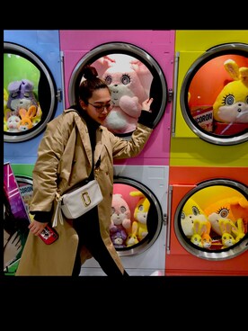 「WEGO（ウィゴー）のアイテム（トレンチコート）」を使った、YUIさん（レディース・162cm）の冬コーディネート
