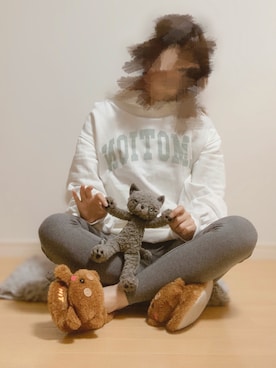 「エアリズム」｜くそぶたさん（レディース・150cm）の春コーディネート