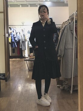 「アイテム（フォーマルスーツ/小物）」を使った、免さん（レディース・162cm・10代）の冬コーディネート