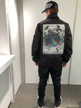 「L.H.P Private Brand（エルエイチピープライベートブランド）のアイテム（ジャケット/アウター）」を使った、アライトモヤさん（メンズ・170cm）の冬コーディネート