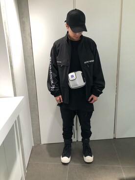 「thisisneverthat（ディスイズネバーザット）のアイテム（ジャケット/アウター）」を使った、アライトモヤさん（メンズ・170cm）の春コーディネート