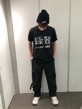 「L.H.P（エルエイチピー）のアイテム（パンツ）」を使った、アライトモヤさん（メンズ・170cm）の春コーディネート