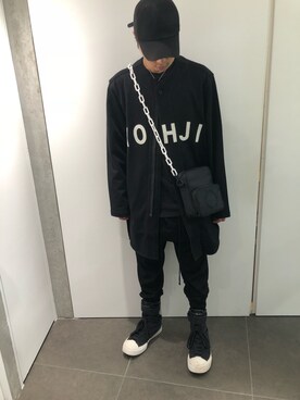 「DANKE SCHON（ダンケシェーン）のアイテム（バッグ）」を使った、アライトモヤさん（メンズ・170cm）の夏コーディネート