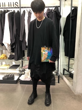 「DANKE SCHON（ダンケシェーン）のアイテム（バッグ）」を使った、アライトモヤさん（メンズ・170cm）の冬コーディネート