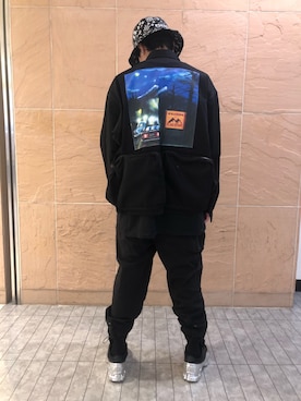 「F-LAGSTUF-F（フラグスタフ）のアイテム（ジャケット/アウター）」を使った、アライトモヤさん（メンズ・170cm）の春コーディネート