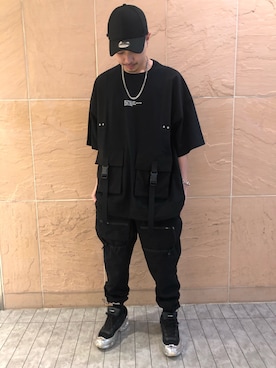 「L.H.P Private Brand（エルエイチピープライベートブランド）のアイテム（パンツ）」を使った、アライトモヤさん（メンズ・170cm）の夏コーディネート