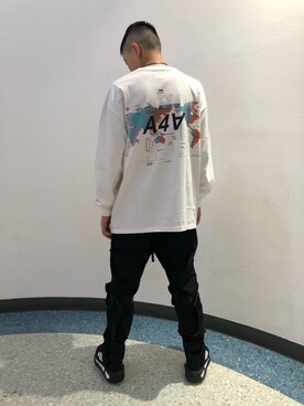 「L.H.P Private Brand（エルエイチピープライベートブランド）のアイテム（トップス）」を使った、アライトモヤさん（メンズ・170cm）の秋コーディネート